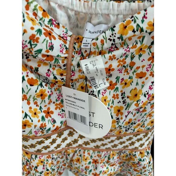 NWT LOST + WANDER SPRING SUNRISE TOP $88 - Picture 7 of 7